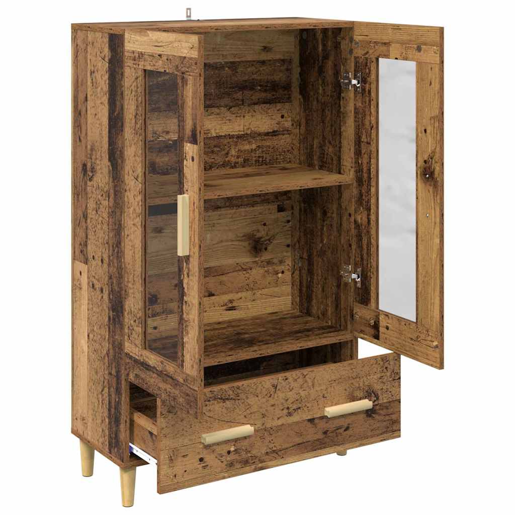 Highboard Altholz 70 x 31 x 115 cm Holzwerkstoff