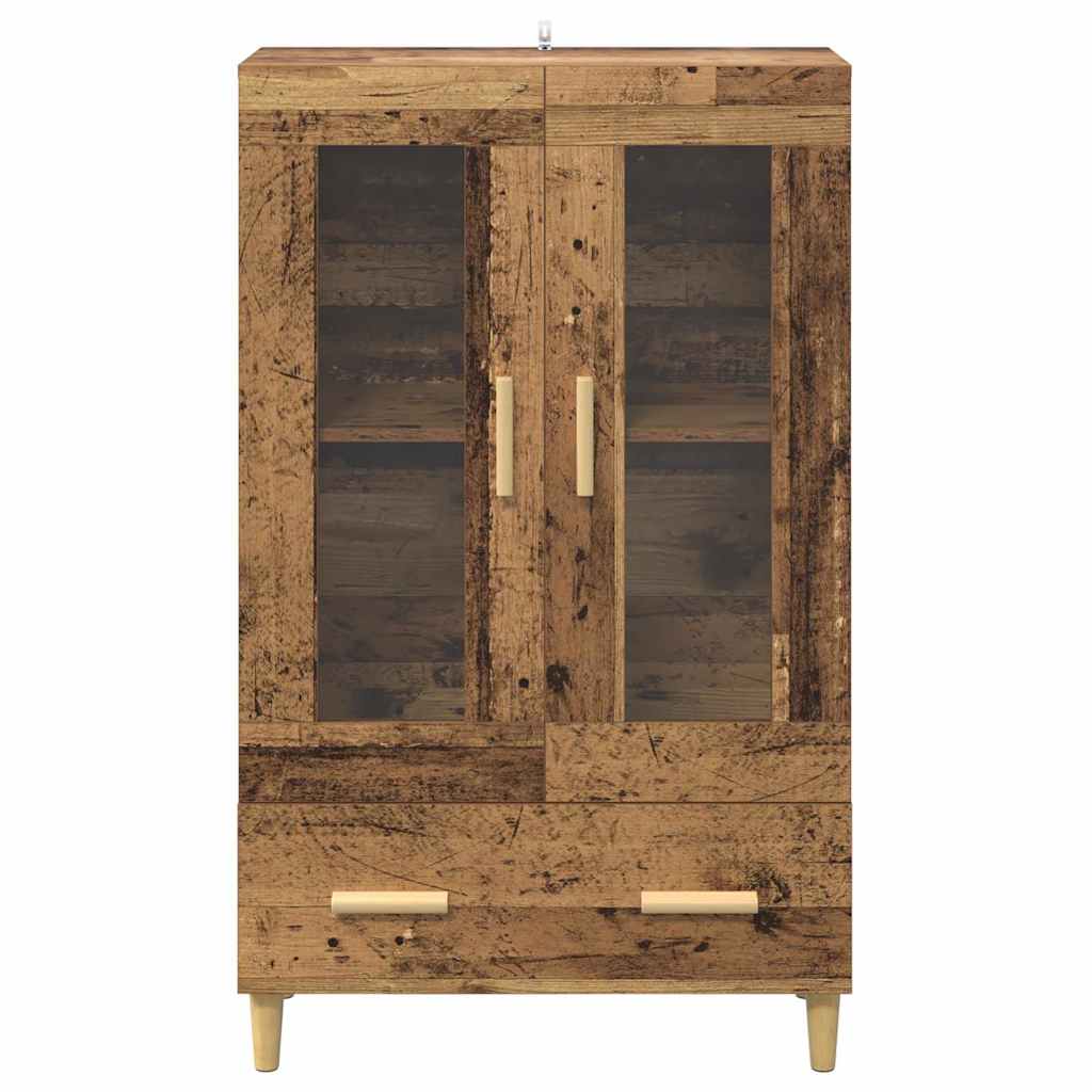 Highboard Altholz 70 x 31 x 115 cm Holzwerkstoff