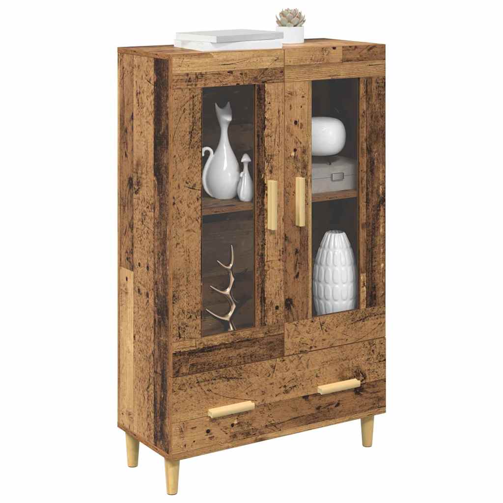 Highboard Altholz 70 x 31 x 115 cm Holzwerkstoff