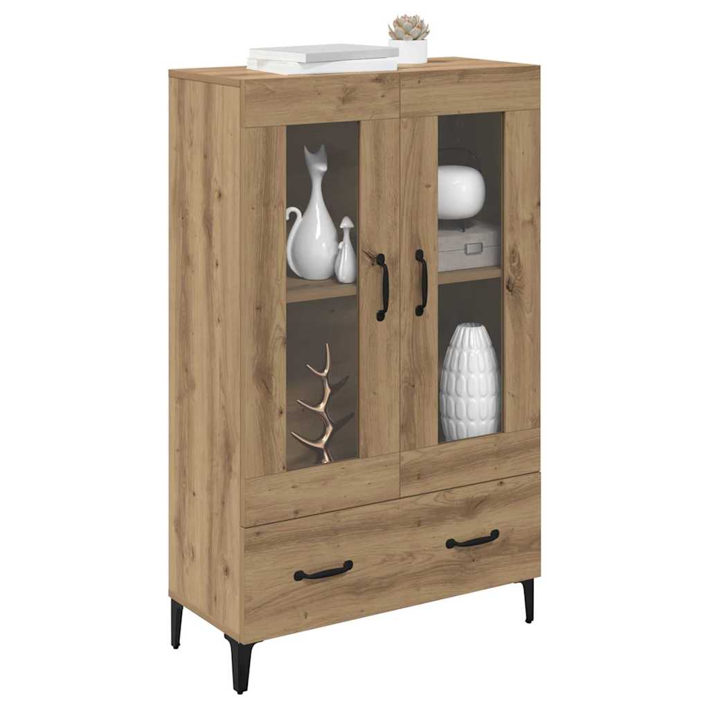 Highboard Artisan-Eiche 70 x 31 x 115 cm Verbundholz und Eisen
