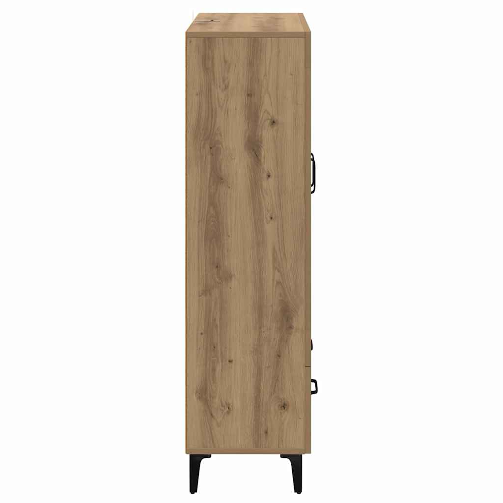 Highboard Artisan-Eiche 70 x 31 x 115 cm Verbundholz und Eisen