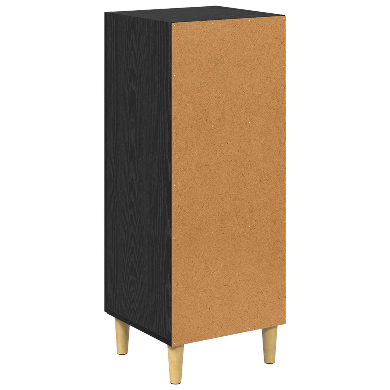 Sideboard Schwarz Eichen-Optik 34,5 x 34 x 90 cm Holzwerkstoff