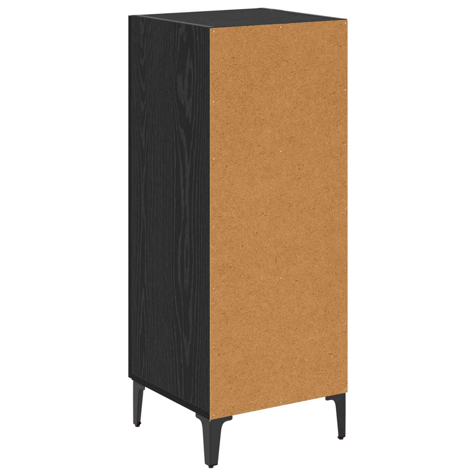 Sideboard Schwarz Eichen-Optik 34,5 x 34 x 90 cm Holzwerkstoff