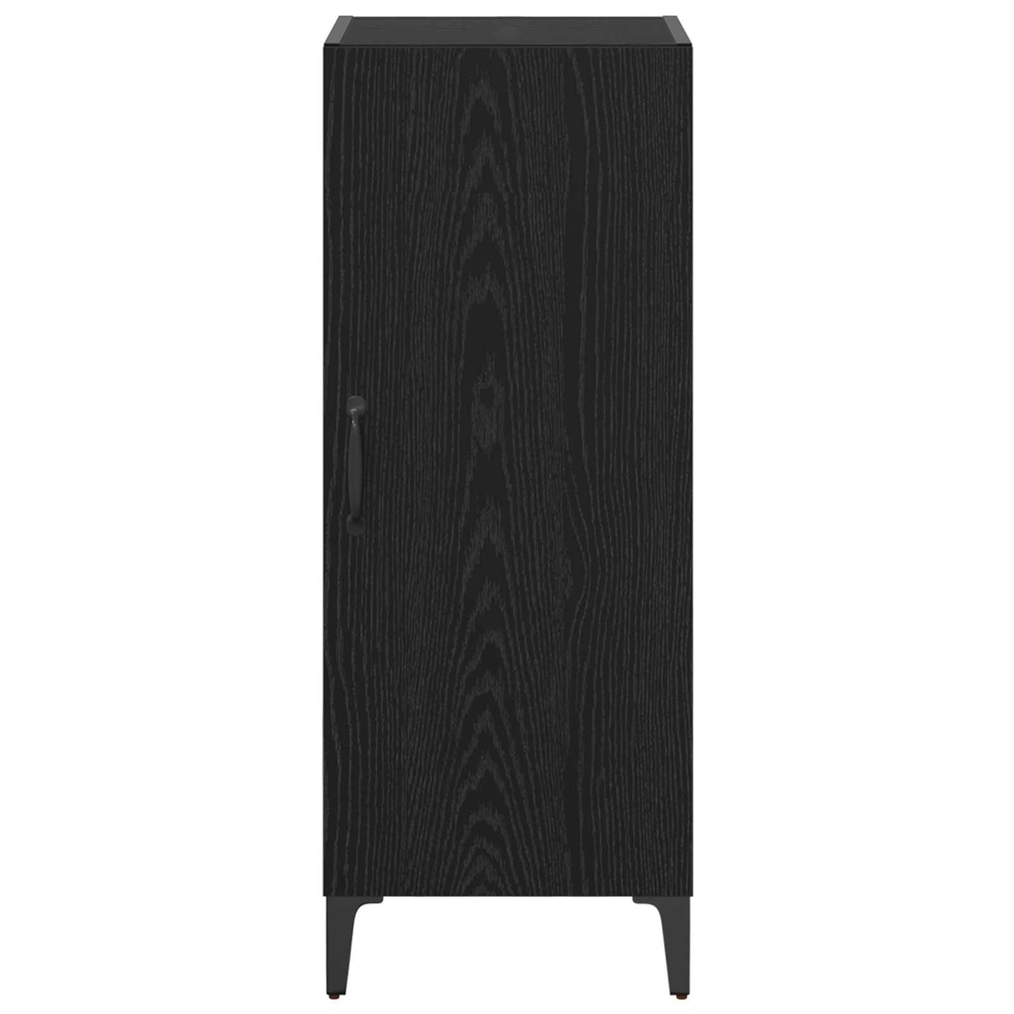 Sideboard Schwarz Eichen-Optik 34,5 x 34 x 90 cm Holzwerkstoff