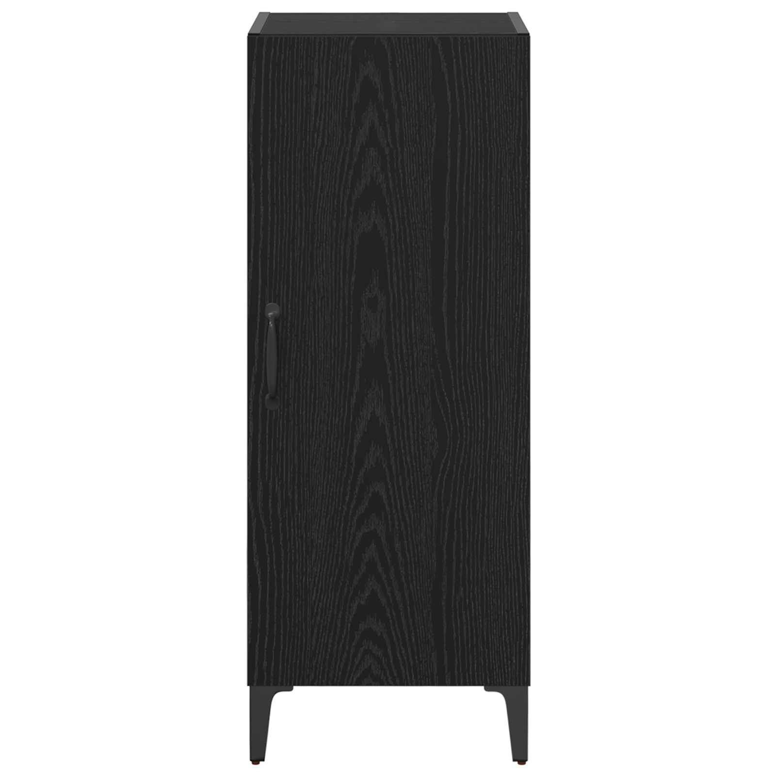 Sideboard Schwarz Eichen-Optik 34,5 x 34 x 90 cm Holzwerkstoff