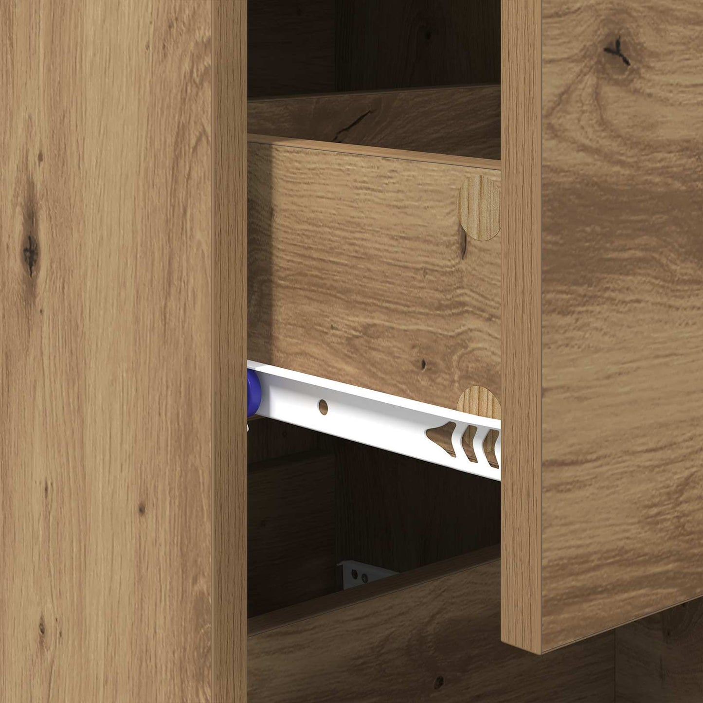 Sideboard Artisan-Eiche 34,5 x 34 x 90 cm Holzwerkstoff