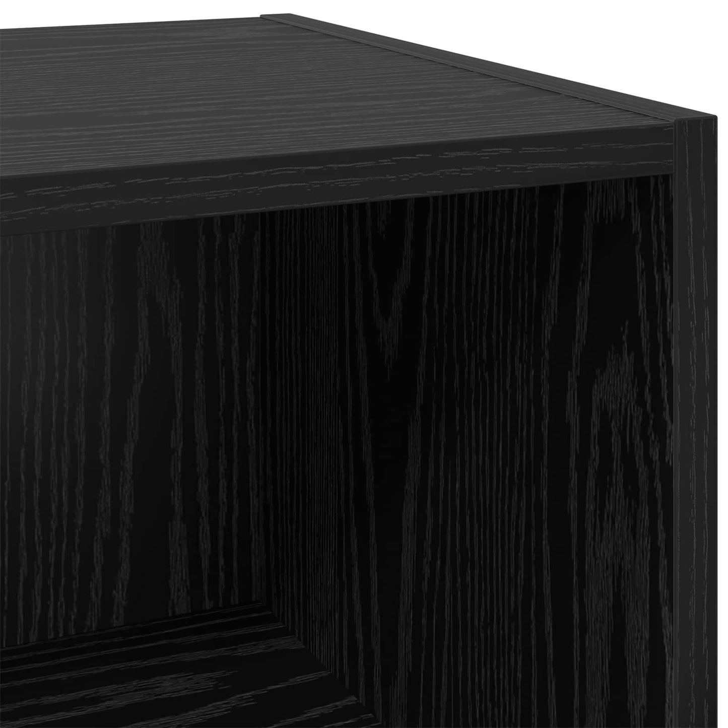 Sideboard Schwarz Eichen-Optik 34,5 x 32,5 x 90 cm
