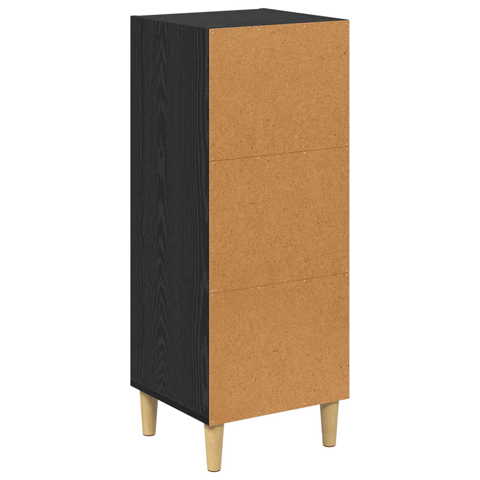 Sideboard Schwarz Eichen-Optik 34,5 x 32,5 x 90 cm