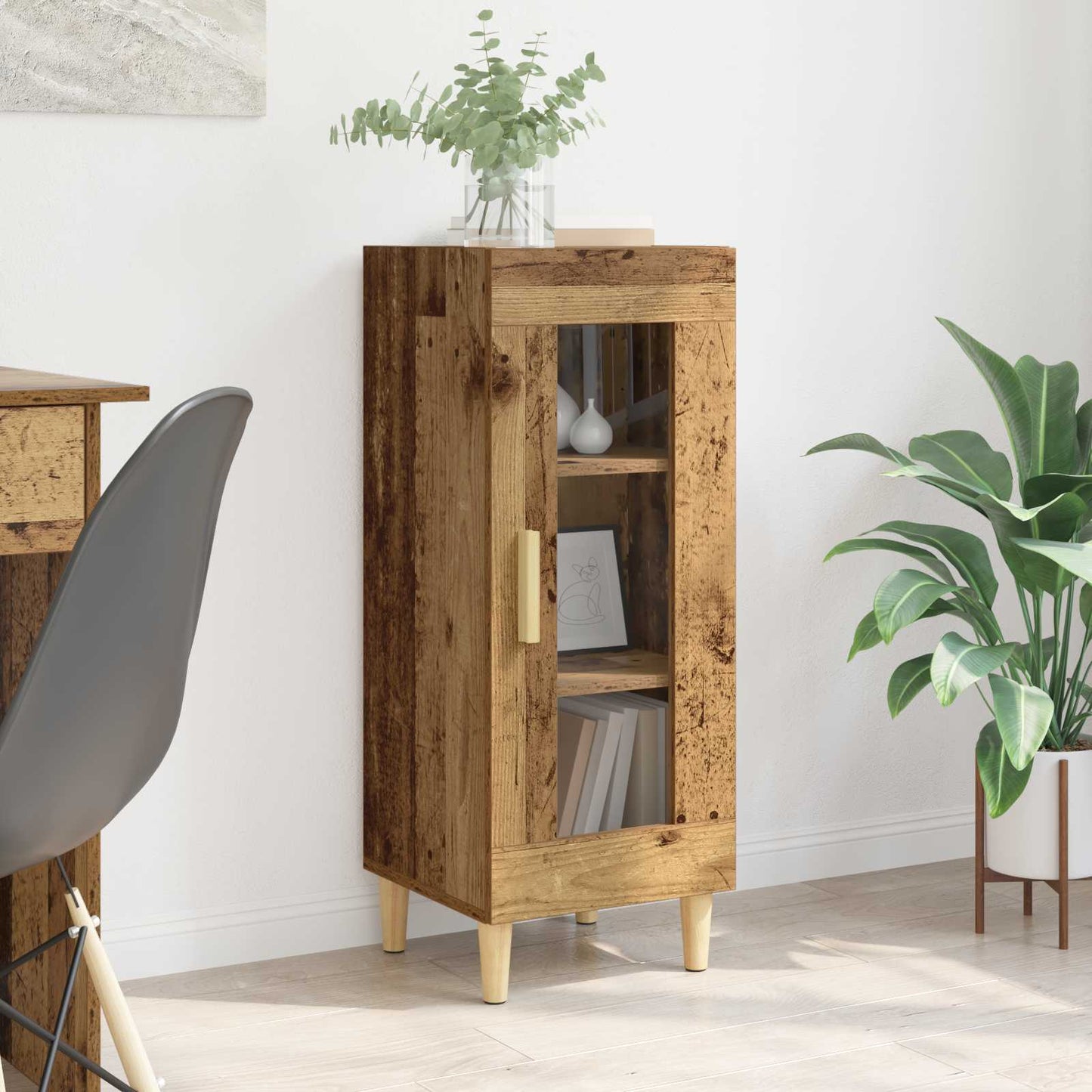 Sideboard Altholz 34.5 x 32.5 x 90 cm Holzwerkstoff