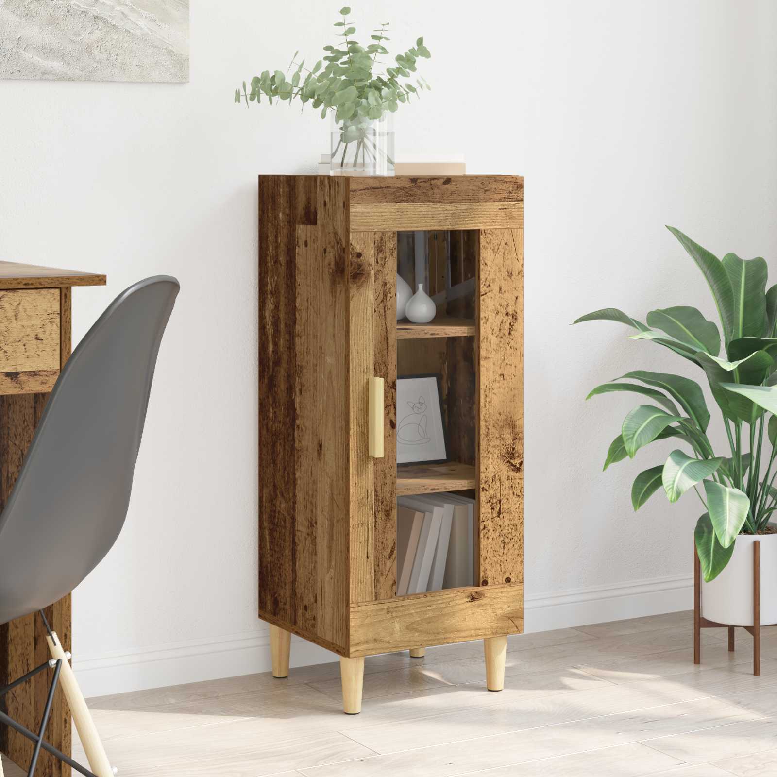 Sideboard Altholz 34.5 x 32.5 x 90 cm Holzwerkstoff