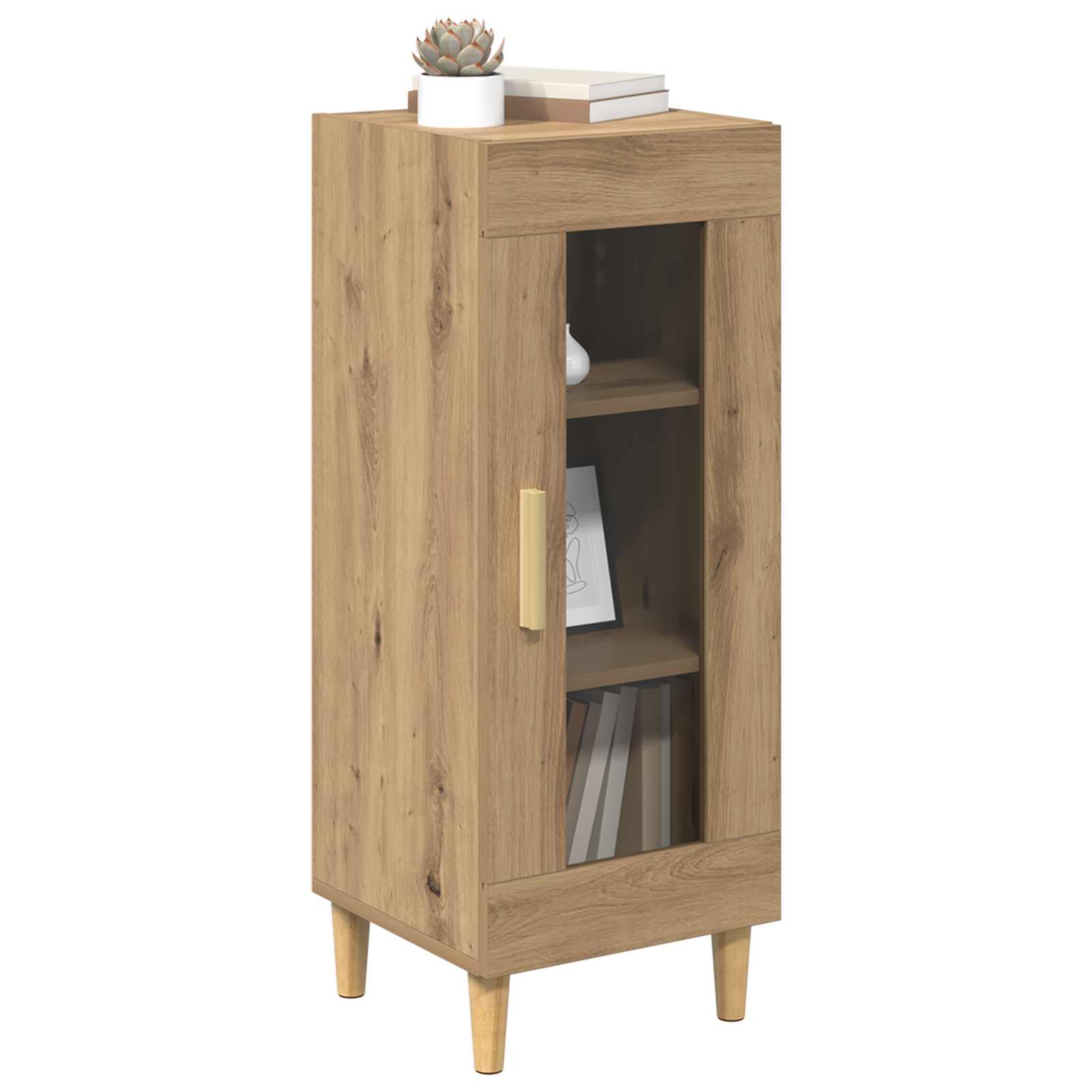 Sideboard Artisan-Eiche 34.5 x 32.5 x 90 cm Holzwerkstoff