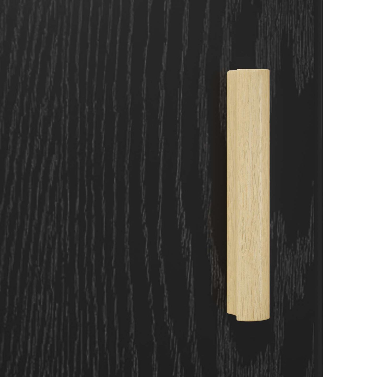 Sideboard Schwarz Eichen-Optik 34.5 x 32.5 x 90 cm