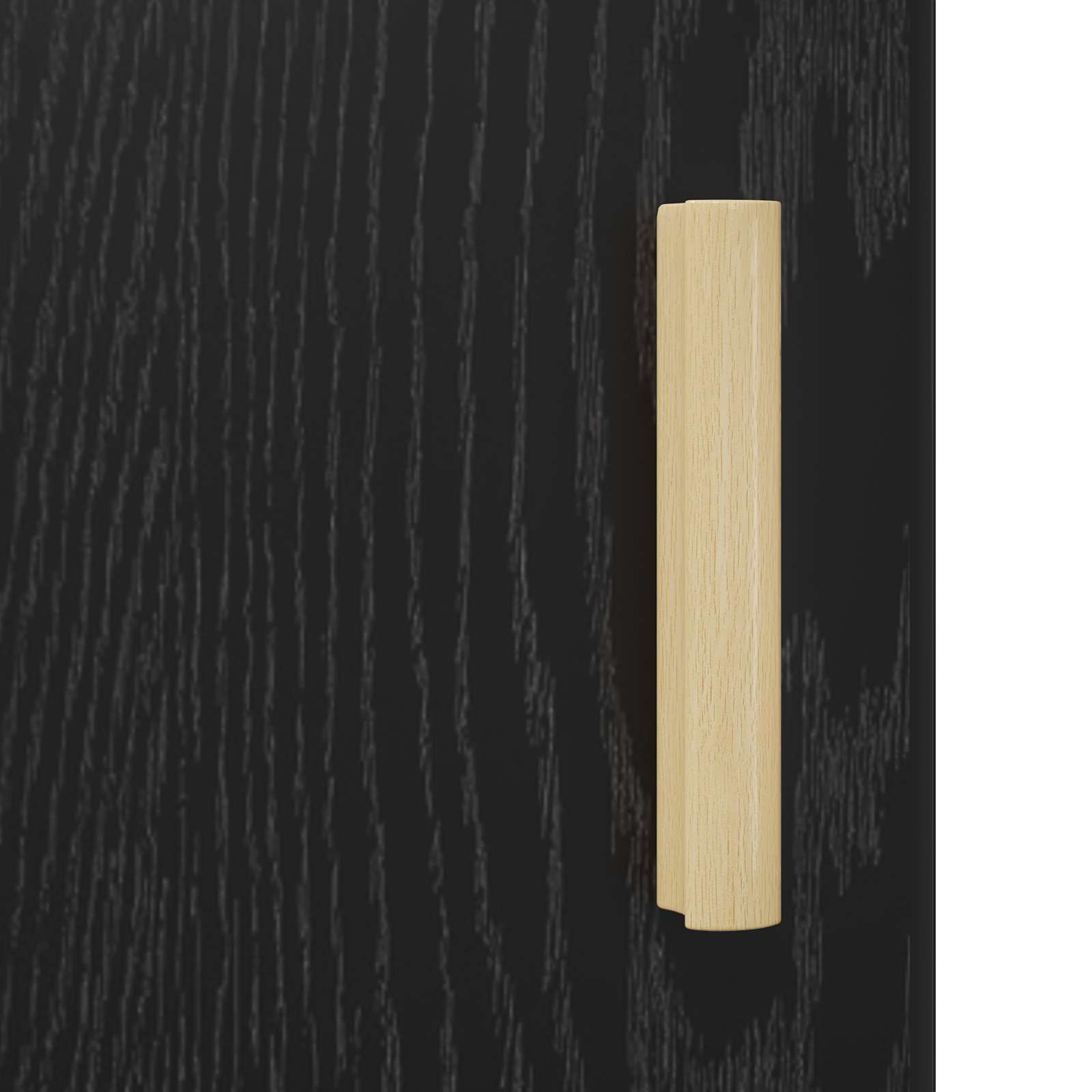 Sideboard Schwarz Eichen-Optik 34.5 x 32.5 x 90 cm