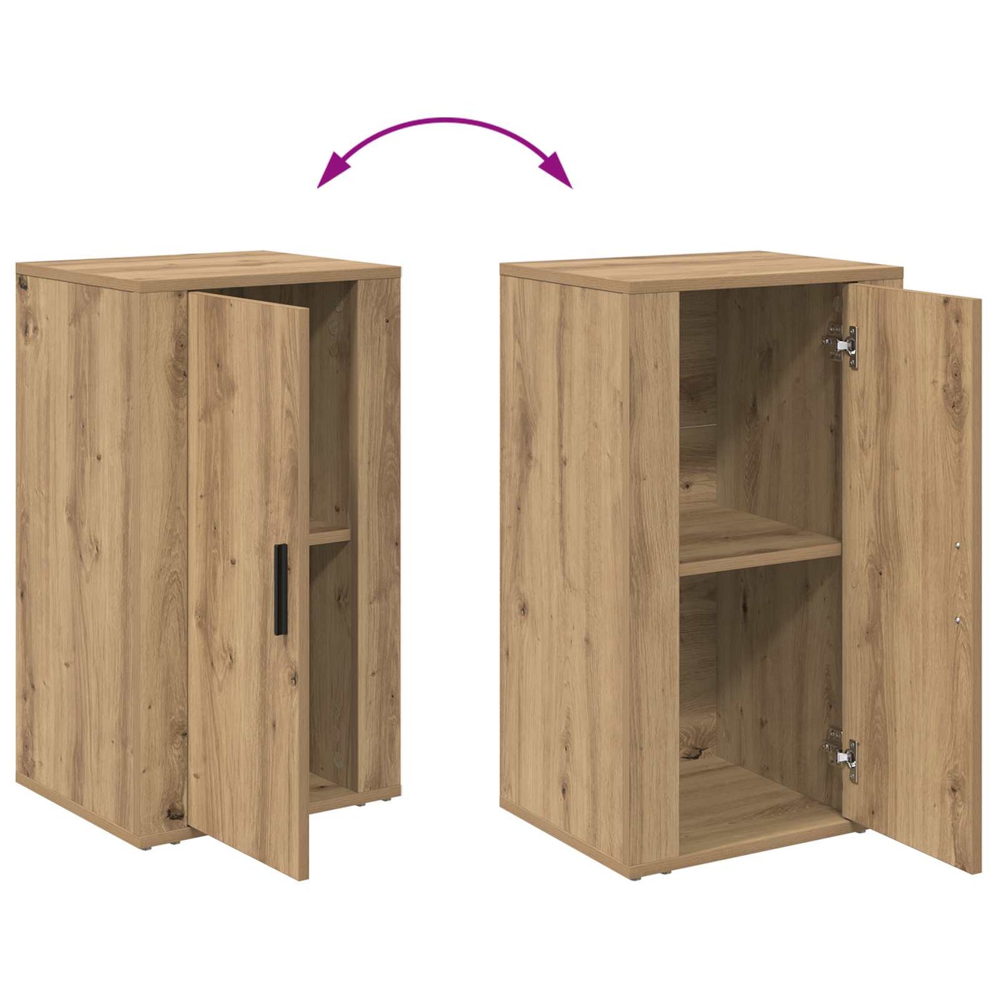 Sideboard Artisan-Eiche 40 x 33 x 70 cm Holzwerkstoff