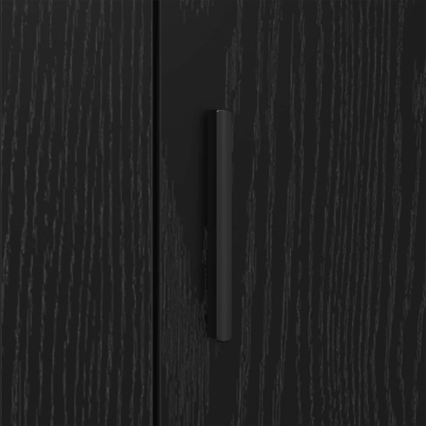 Sideboard Schwarz Eichen-Optik 40 x 33 x 70 cm Holzwerkstoff