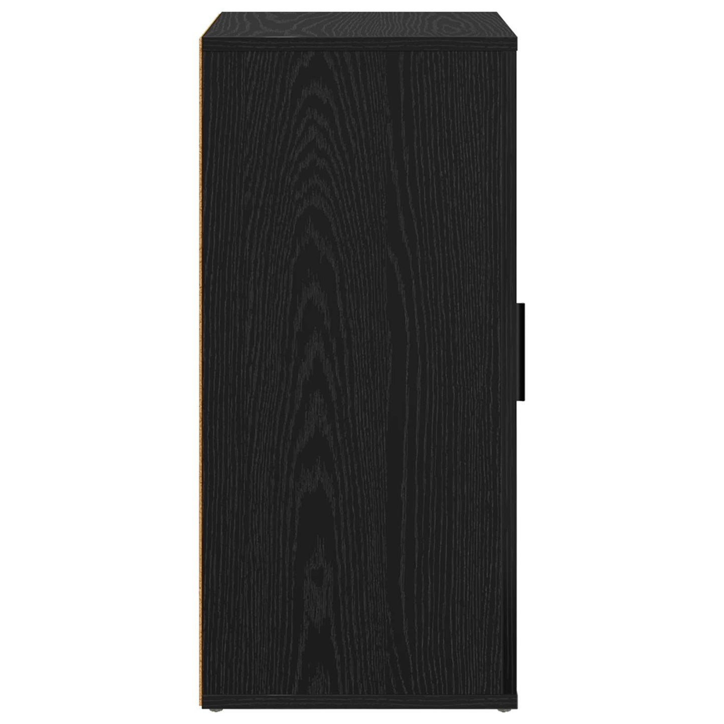 Sideboard Schwarz Eichen-Optik 40 x 33 x 70 cm Holzwerkstoff