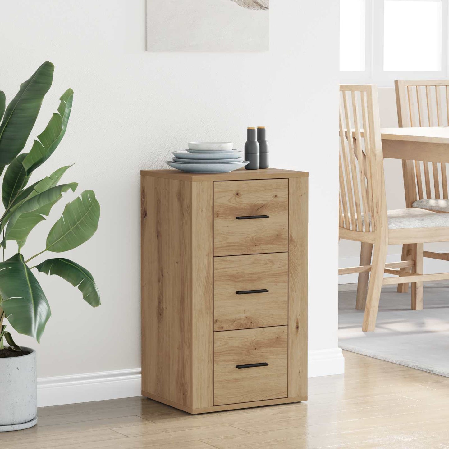 Sideboard Artisan-Eiche 40 x 33 x 70 cm Holzwerkstoff
