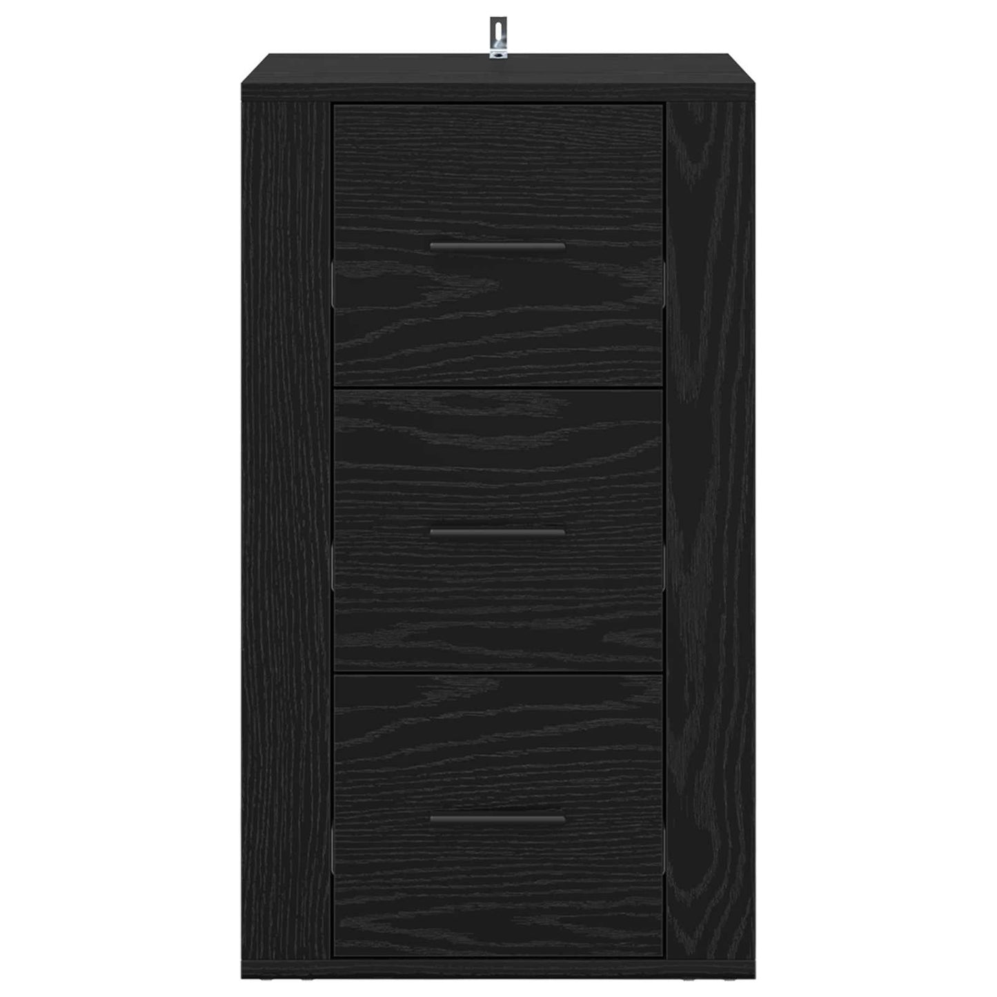 Sideboard Schwarz Eichen-Optik 40 x 33 x 70 cm Holzwerkstoff