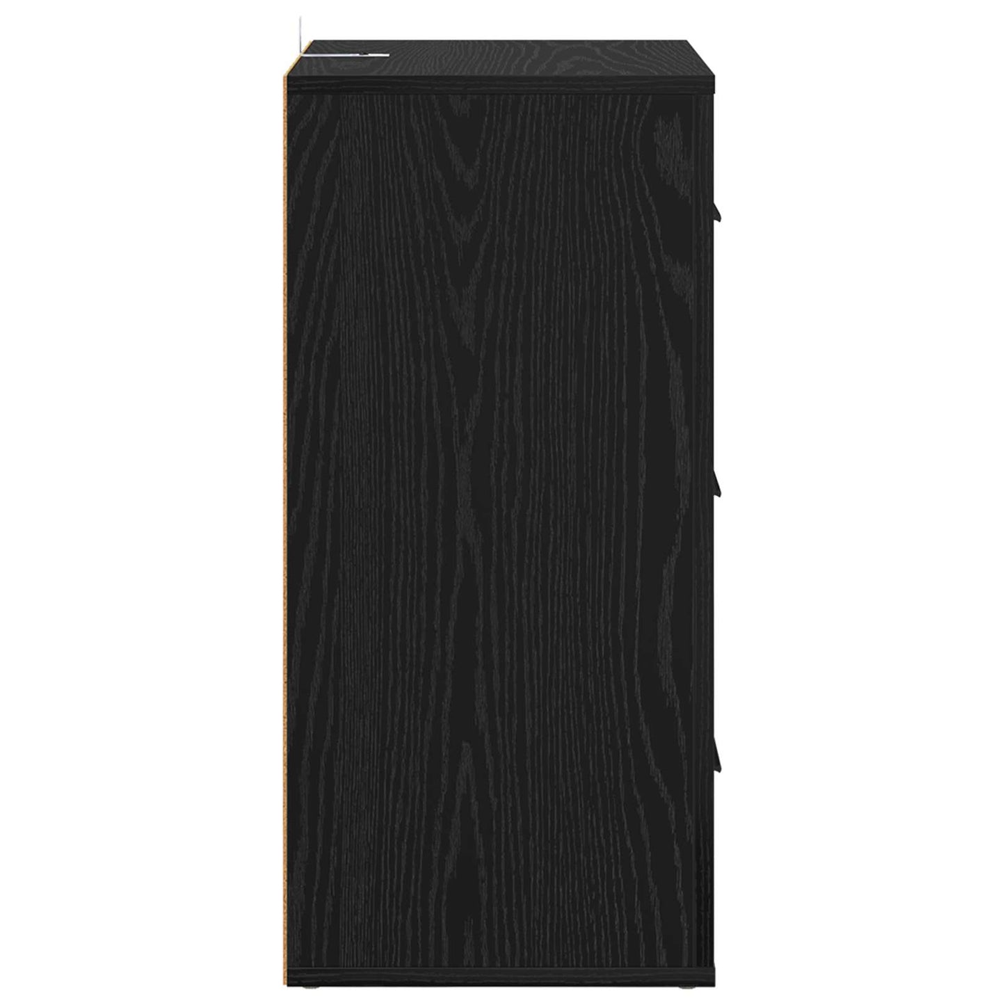 Sideboard Schwarz Eichen-Optik 40 x 33 x 70 cm Holzwerkstoff