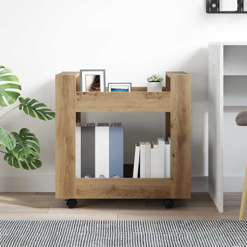 Schreibtischwagen Artisan-Eiche 60 x 45 x 60 cm Holzwerkstoff