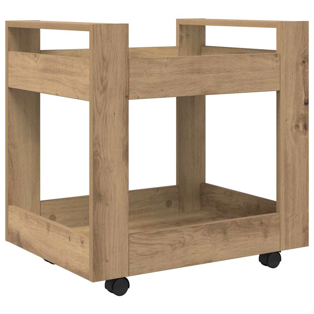 Schreibtischwagen Artisan-Eiche 60 x 45 x 60 cm Holzwerkstoff
