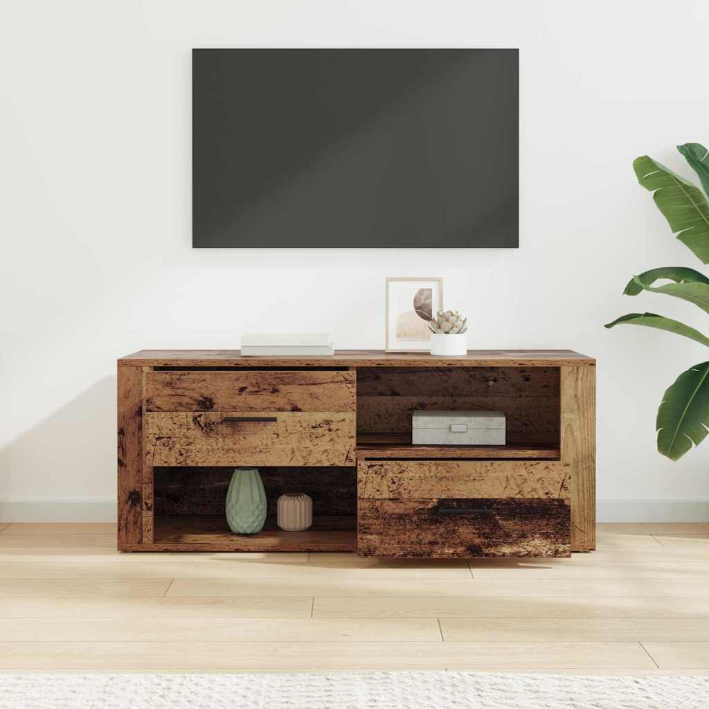 TV-Schränk 100 x 35 x 40 cm Altholz Holzwerkstoff