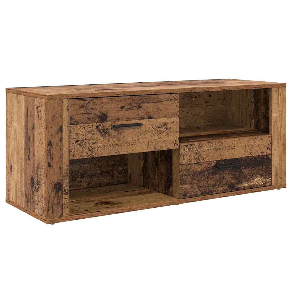 TV-Schränk 100 x 35 x 40 cm Altholz Holzwerkstoff