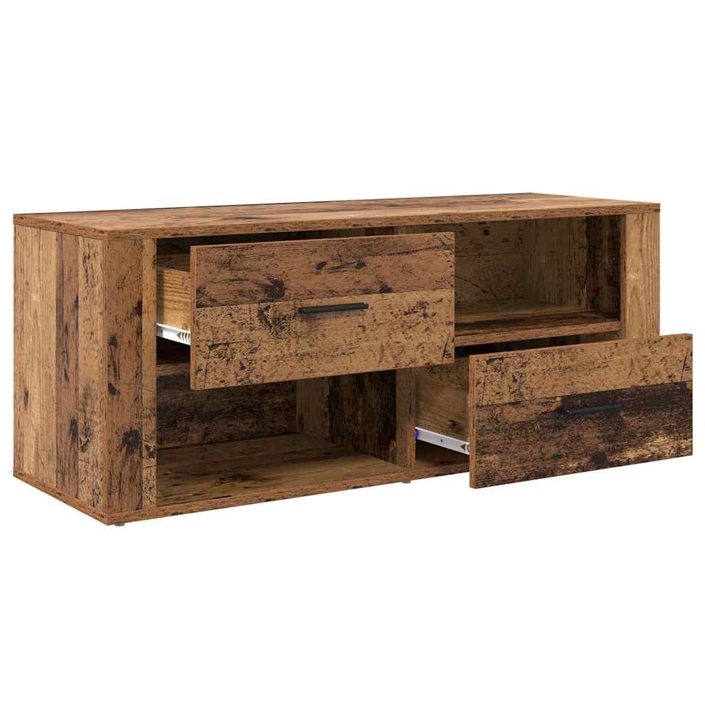 TV-Schränk 100 x 35 x 40 cm Altholz Holzwerkstoff