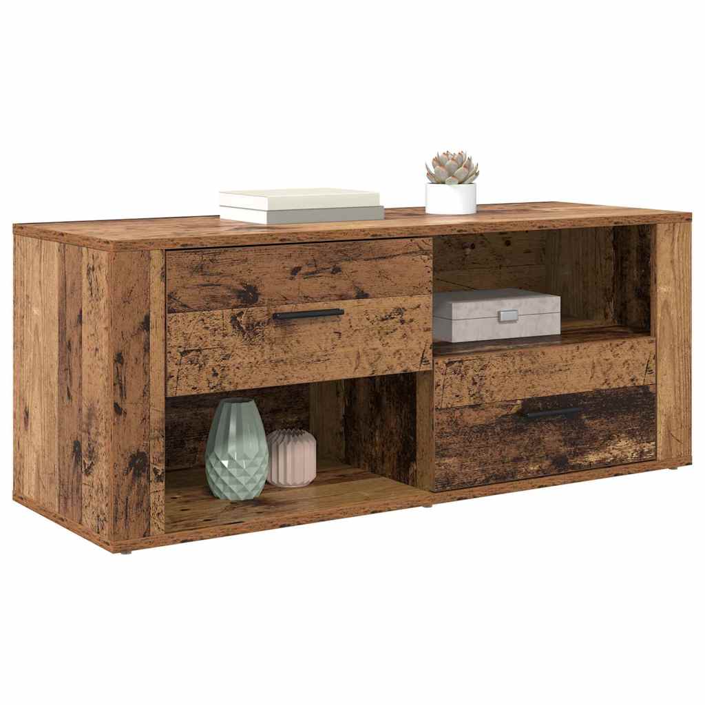 TV-Schränk 100 x 35 x 40 cm Altholz Holzwerkstoff