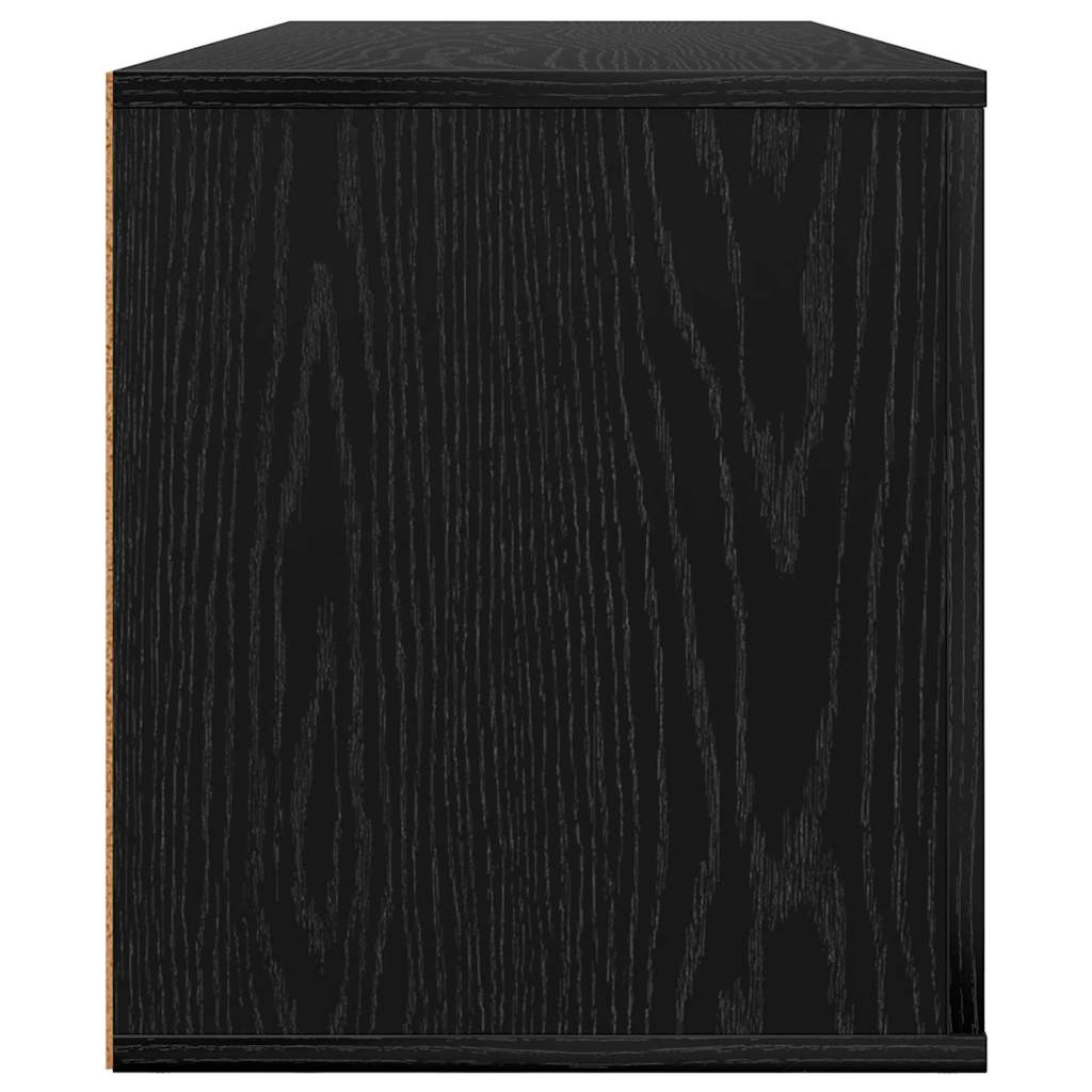 TV-Schränk 100 x 35 x 40 cm Schwarz Eichen-Optik Holzwerkstoff