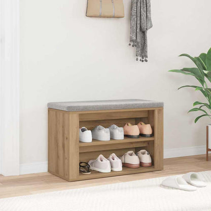 Schuhregal 75 x 35 x 45 cm Holzwerkstoff Artisan-Eiche