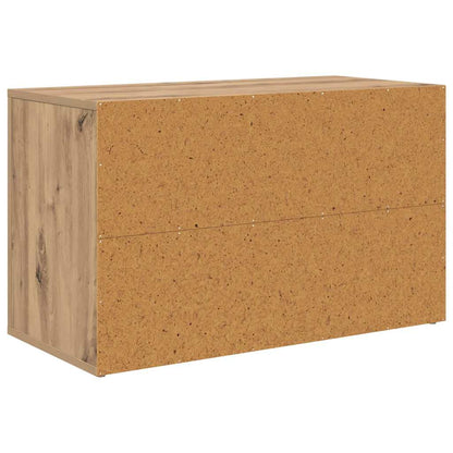 Schuhregal 75 x 35 x 45 cm Holzwerkstoff Artisan-Eiche