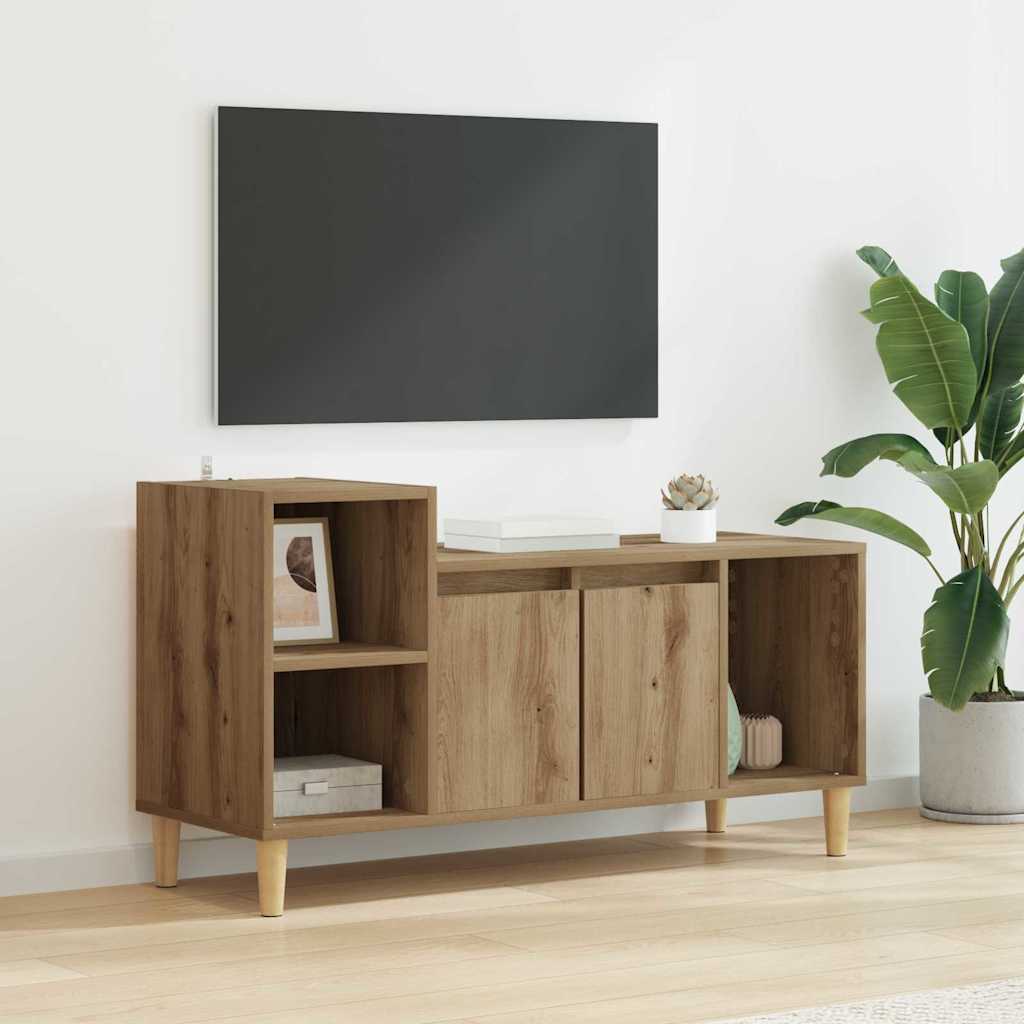 TV-Schränk 100 x 35 x 55 cm Artisan-Eiche Holzwerkstoff