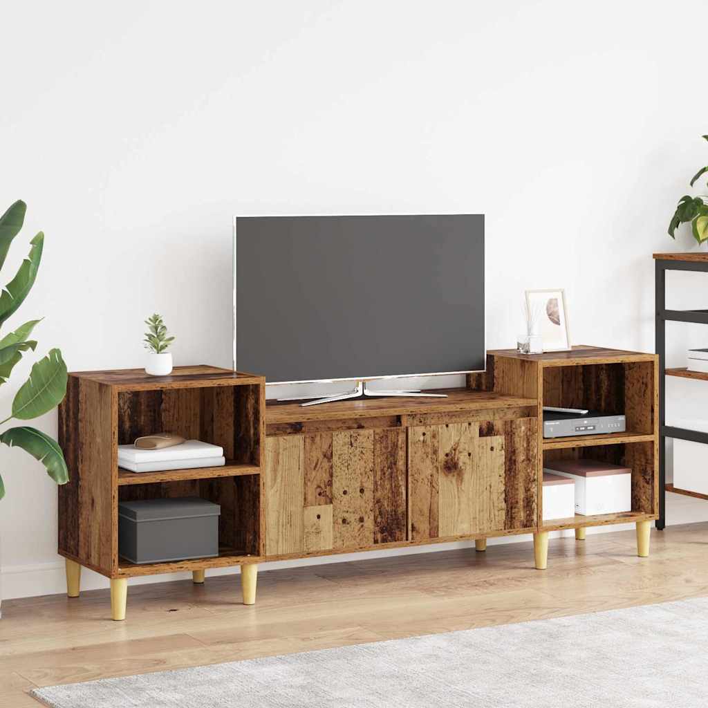 TV-Schränk 160 x 35 x 55 cm Altholz Holzwerkstoff