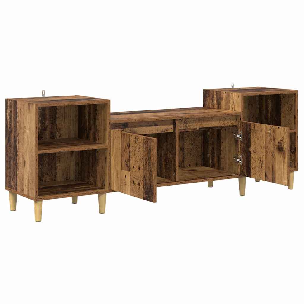 TV-Schränk 160 x 35 x 55 cm Altholz Holzwerkstoff