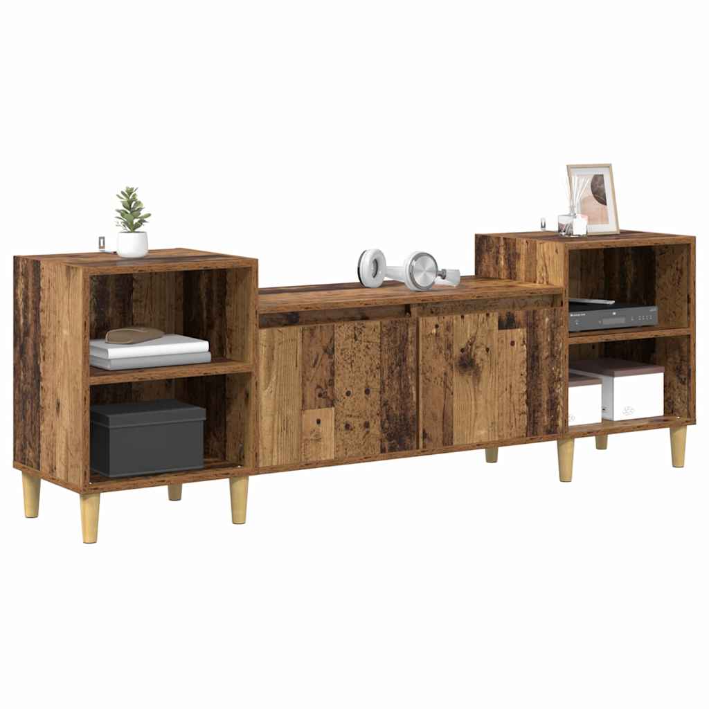 TV-Schränk 160 x 35 x 55 cm Altholz Holzwerkstoff