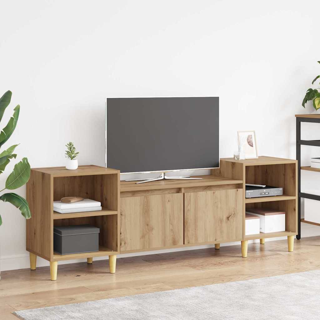 TV-Schränk 160 x 35 x 55 cm Artisan-Eiche Holzwerkstoff