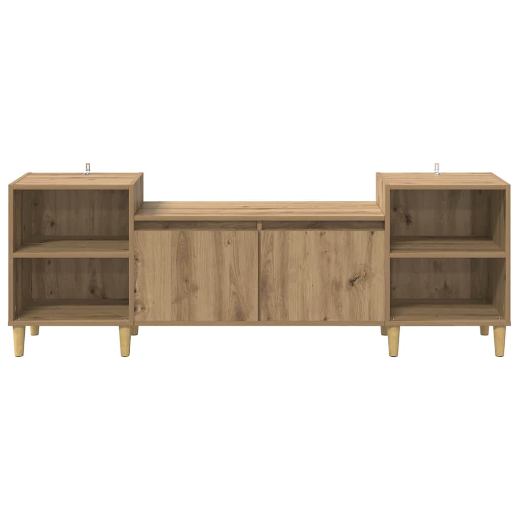 TV-Schränk 160 x 35 x 55 cm Artisan-Eiche Holzwerkstoff