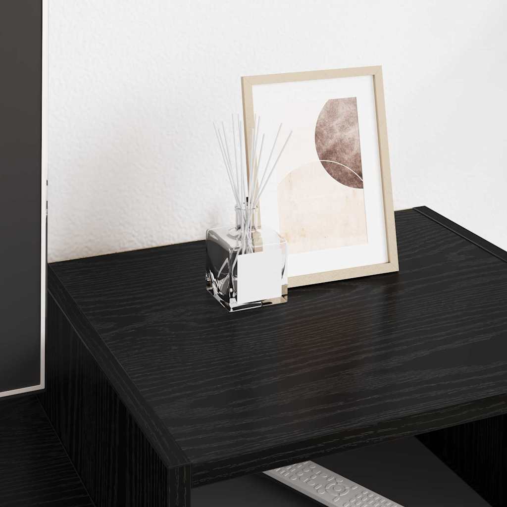 TV-Schränk 160 x 35 x 55 cm Schwarz Eichen-Optik Holzwerkstoff