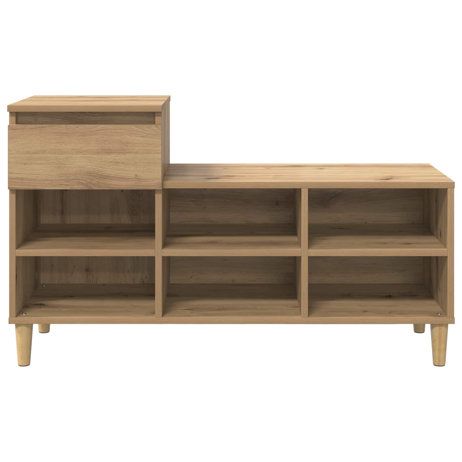 Schuhschrank 102 x 36 x 60 cm Holzwerkstoff Artisan-Eiche
