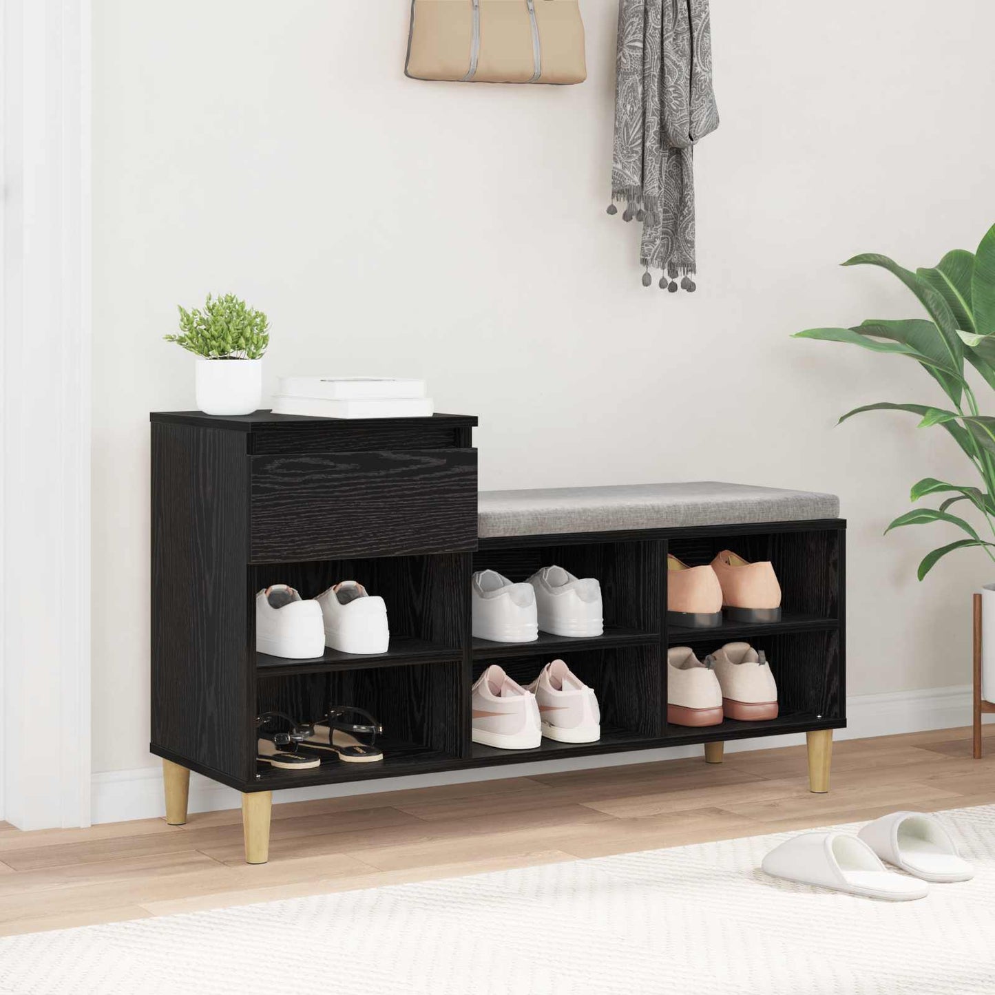 Schuhschrank 102 x 36 x 60 cm Holzwerkstoff