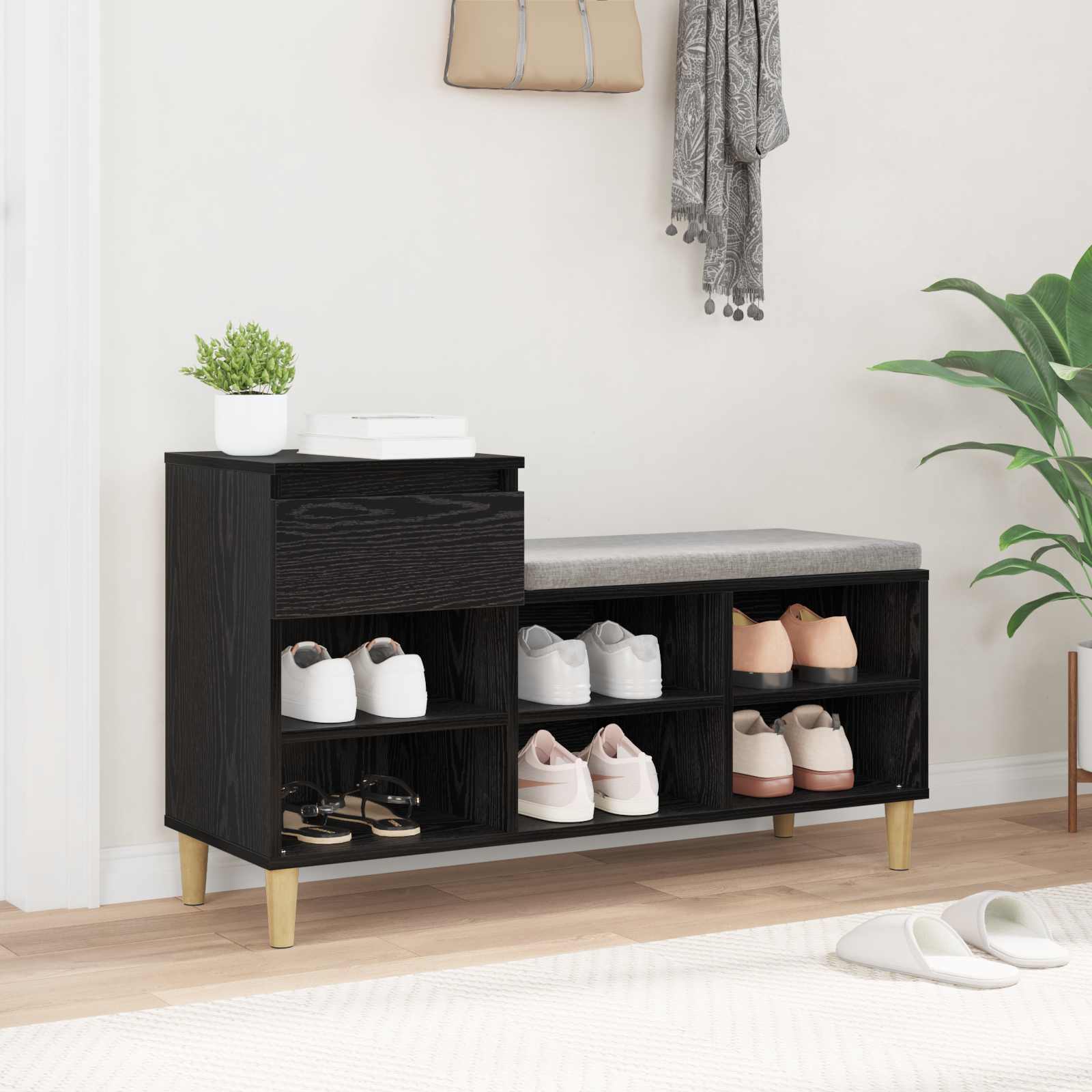 Schuhschrank 102 x 36 x 60 cm Holzwerkstoff
