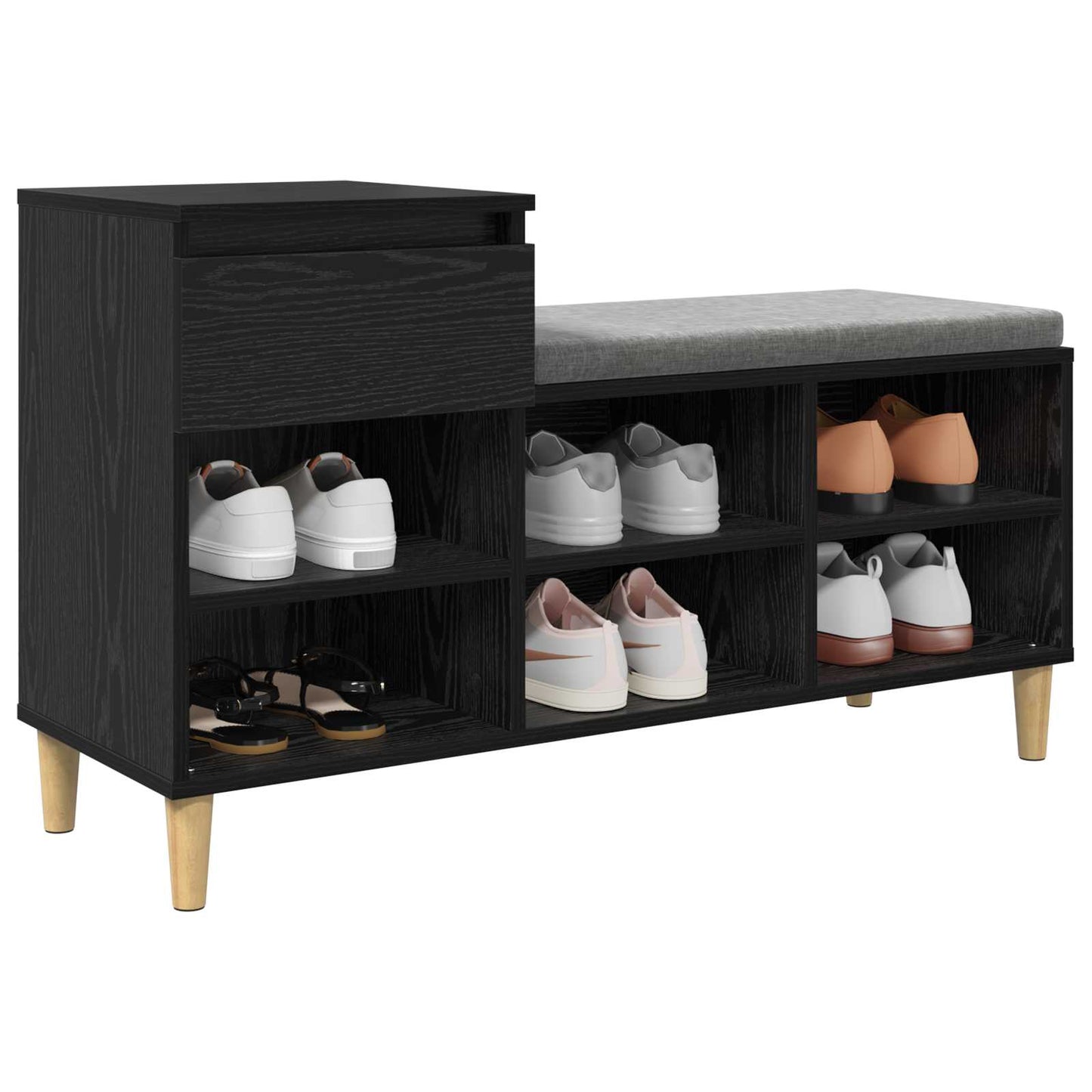 Schuhschrank 102 x 36 x 60 cm Holzwerkstoff
