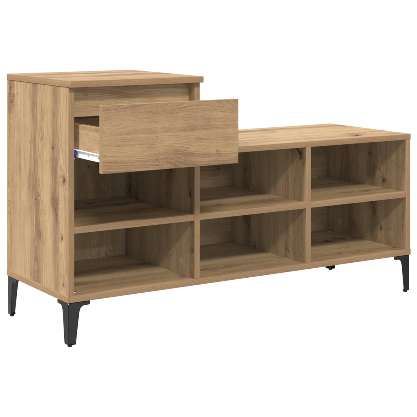 Schuhschrank 102 x 36 x 60 cm Holzwerkstoff Artisan-Eiche