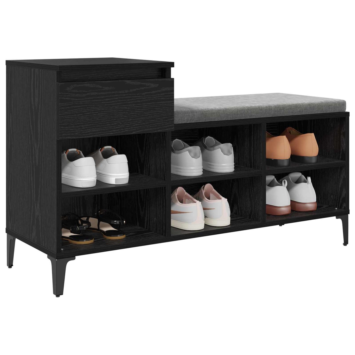 Schuhschrank 102 x 36 x 60 cm Holzwerkstoff