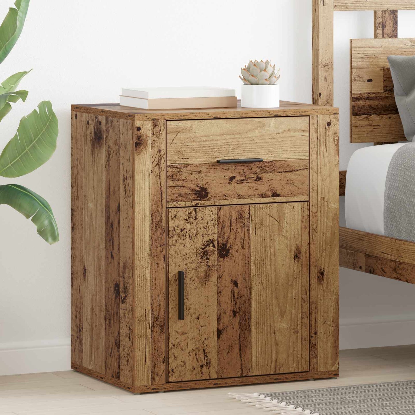 Nachttisch Altholz 35 x 50 x 60 cm Holzwerkstoff