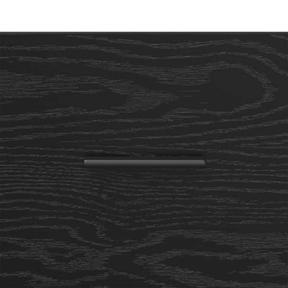 Nachttisch Schwarz Eichen-Optik 35 x 60 x 50 cm Holzwerkstoff