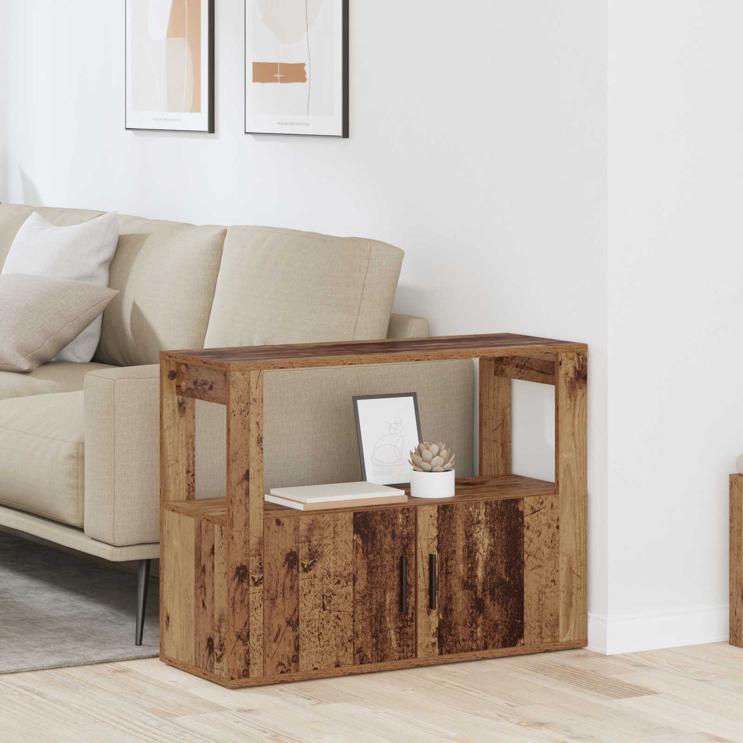 Sideboard Altholz 80 x 30 x 60 cm Holzwerkstoff