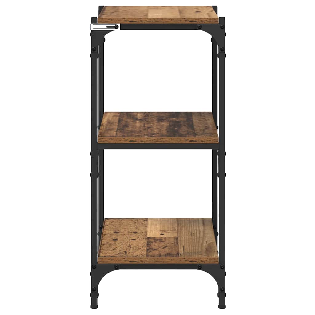 Bücherregal Altholz 40 x 33 x 70,5 cm Verbundholz und Eisen