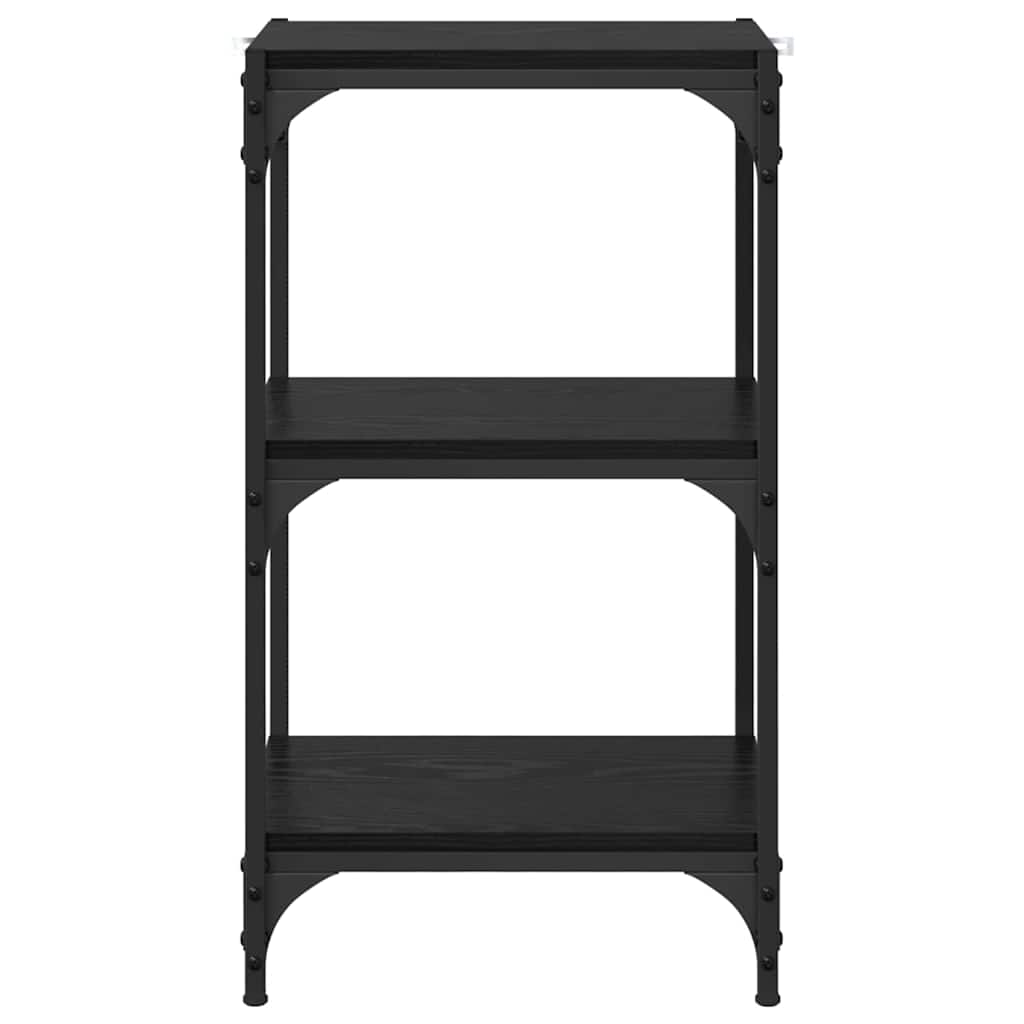 Bücherregal Schwarz Eichen-Optik 40 x 33 x 70,5 cm